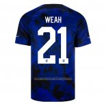 Camiseta Estados Unidos Jugador Weah Segunda 2022
