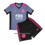 Camiseta Leicester City Tercera Nino 2021-22