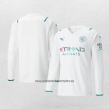 Camiseta Manchester City Segunda Manga Larga 2021-22