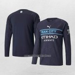 Camiseta Manchester City Tercera Manga Larga 2021-22