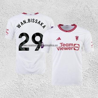 Camiseta Manchester United Jugador Wan-Bissaka Tercera 2023-24