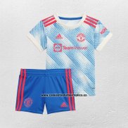 Camiseta Manchester United Segunda Nino 2021-22