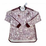 Camiseta Mexico Segunda Manga Larga 2022