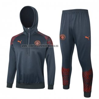 Chandal de Sudadera del Manchester City 2023-24 Gris