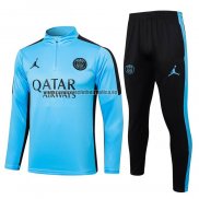 Chandal de Sudadera del Paris Saint-Germain Nino 2023-24 Azul Claro