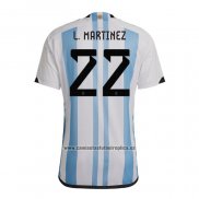 Camiseta Argentina Jugador L.Martinez Primera 2022