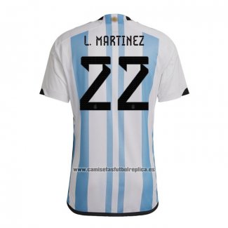 Camiseta Argentina Jugador L.Martinez Primera 2022