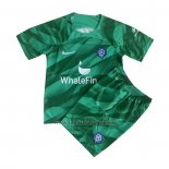 Camiseta Atletico Madrid Portero Nino 2023-24 Verde