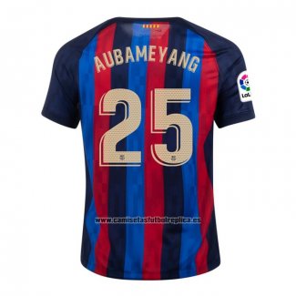Camiseta Barcelona Jugador Aubameyang Primera 2022-23