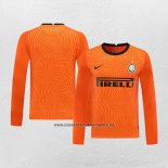 Camiseta Inter Milan Portero Manga Larga 2020-21 Naranja