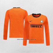 Camiseta Inter Milan Portero Manga Larga 2020-21 Naranja