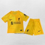 Camiseta Liverpool Portero Nino 2021-22 Amarillo