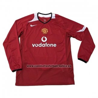 Camiseta Manchester United Primera Manga Larga Retro 2005-2006