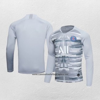 Camiseta Paris Saint-Germain Portero Manga Larga 2020-21 Gris