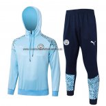 Chandal de Sudadera del Manchester City 2023-2024 Azul Claro