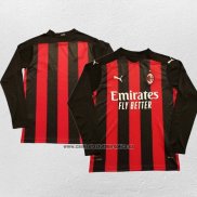 Camiseta AC Milan Primera Manga Larga 2020-21
