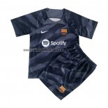 Camiseta Barcelona Portero Nino 2023-24 Negro