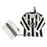 Camiseta Juventus Primera Manga Larga Nino 2021-22