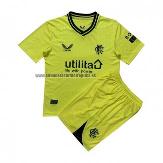 Camiseta Rangers Portero Nino 2023-24 Amarillo