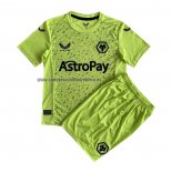 Camiseta Wolves Portero Segunda Nino 2023-24