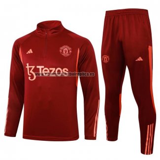 Chandal de Sudadera del Manchester United 2023-24 Rojo