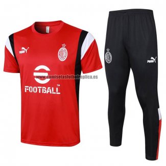 Chandal del AC Milan Manga Corta 2023-24 Rojo