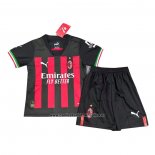 Camiseta AC Milan Primera Nino 2022-23