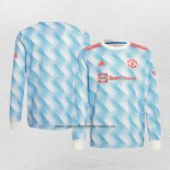 Camiseta Manchester United Segunda Manga Larga 2021-22