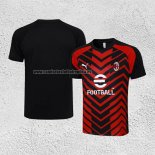 Camiseta de Entrenamiento AC Milan 2023-24 Rojo y Negro