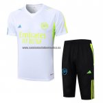 Chandal del Arsenal Manga Corta 2023-24 Blanco - Pantalon Corto