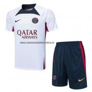 Chandal del Paris Saint-Germain Manga Corta 2023-24 Blanco - Pantalon Corto