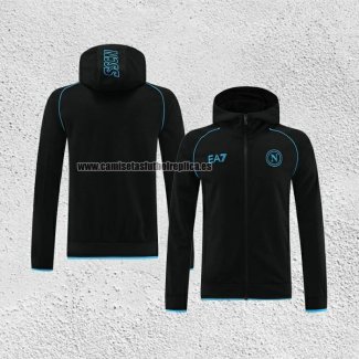 Chaqueta con Capucha del Napoli 2023-24 Negro