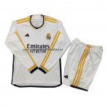 Camiseta Real Madrid Primera Nino Manga Larga 2023-24