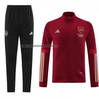 Chandal de Chaqueta del Arsenal 2023-24 Rojo Oscuro