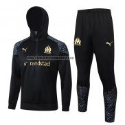 Chandal de Sudadera del Olympique Marsella 2023-24 Negro y Gris