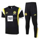 Chandal del Borussia Dortmund Manga Corta 2023-24 Negro