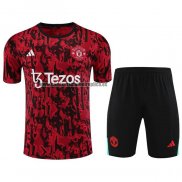 Chandal del Manchester United Manga Corta 2023-24 Rojo - Pantalon Corto