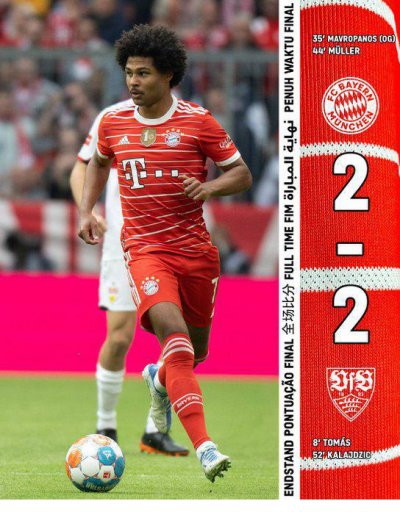 10 personas Bayern 2-2 Stuttgart