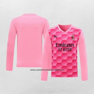 Camiseta AC Milan Portero Manga Larga 2020-21 Rosa