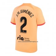 Camiseta Atletico Madrid Jugador J.M.Gimenez Tercera 2022-23