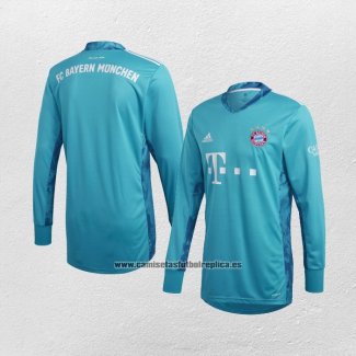 Camiseta Bayern Munich Portero Manga Larga 2020-21 Azul