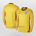 Camiseta Inglaterra Portero Manga Larga 2020-21 Amarillo