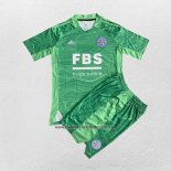 Camiseta Leicester City Portero Nino 2021-22 Verde