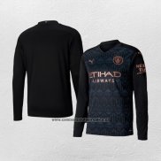 Camiseta Manchester City Segunda Manga Larga 2020-21