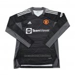 Camiseta Manchester United Portero Manga Larga 2021-22 Negro