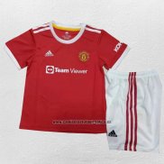 Camiseta Manchester United Primera Nino 2021-22