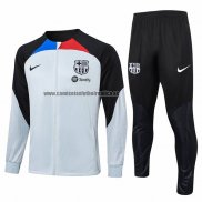 Chandal de Chaqueta del Barcelona 2023-24 Gris