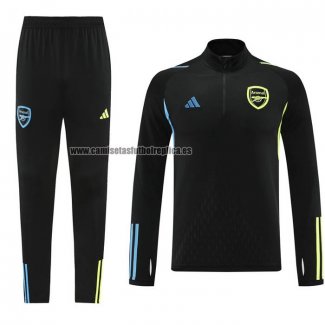 Chandal de Sudadera del Arsenal 2023-2024 Negro