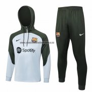 Chandal de Sudadera del Barcelona 2023-24 Gris Claro