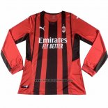 Camiseta AC Milan Primera Manga Larga 2021-22
